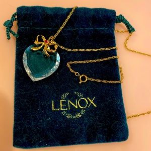 Lenox Crystal Heart Pendant Necklace